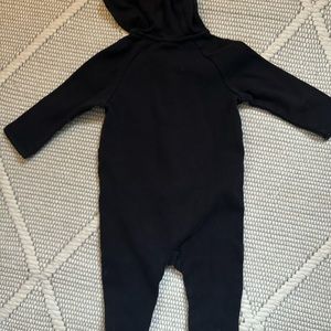 Baby gap black zip up outfit, 12-18 months, black